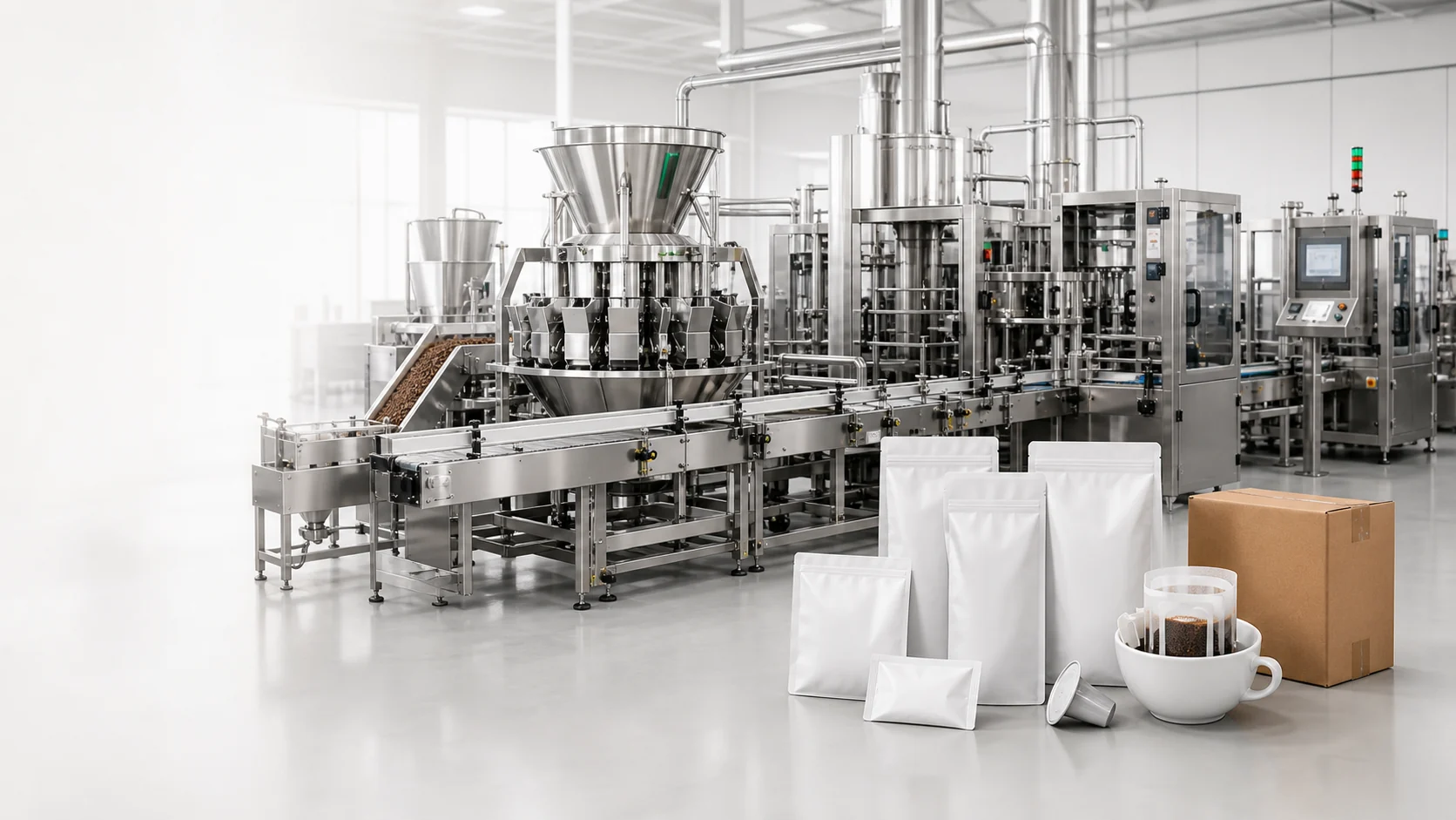 coffee packaging machine line