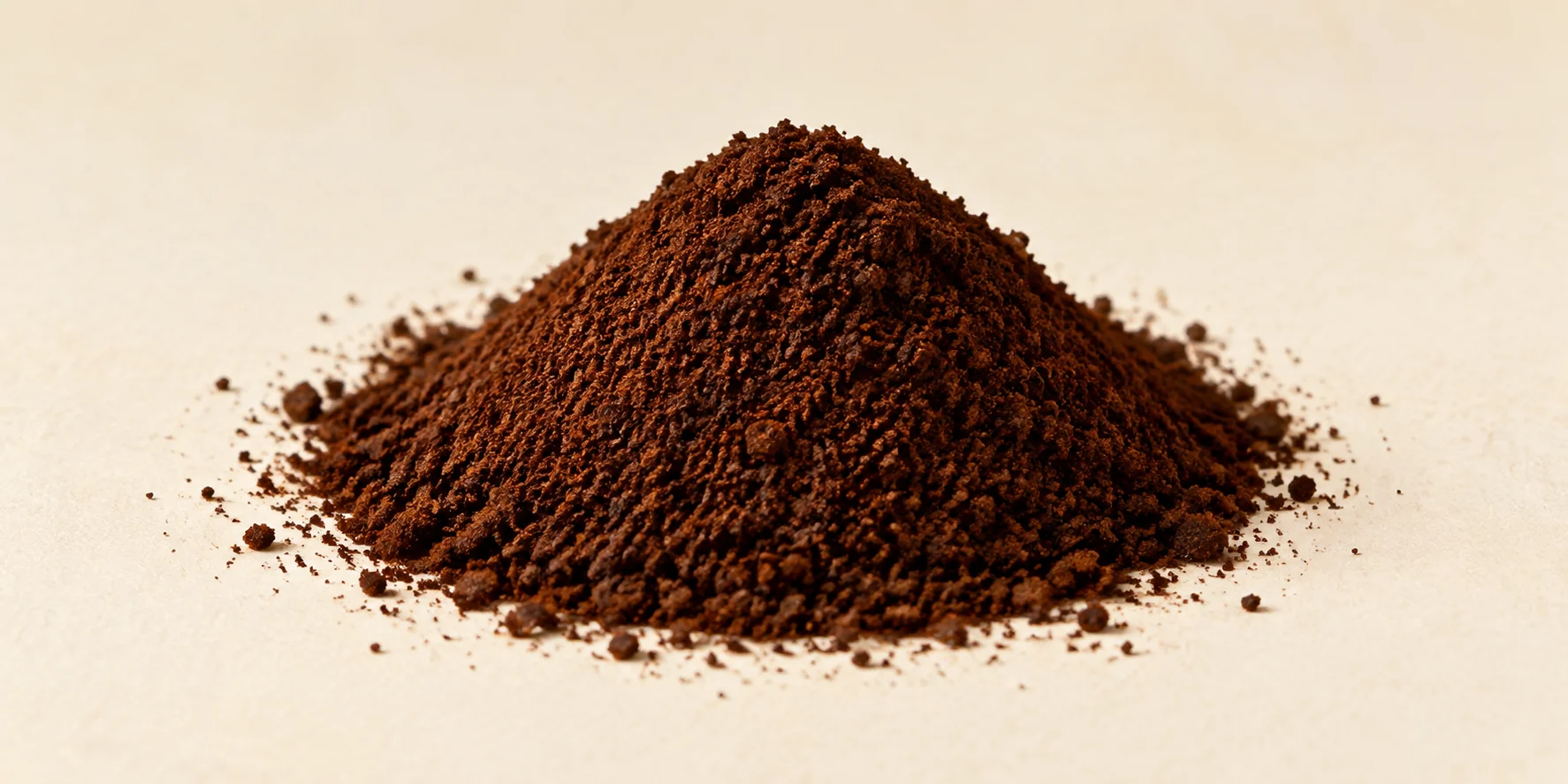 Ground coffee powder for coffee packaging